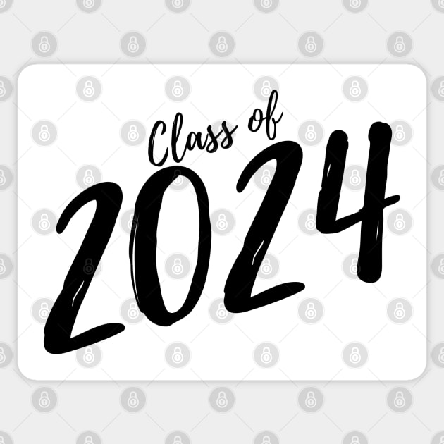 Class Of 2024. Simple Typography 2024 Design for Class Of/ Graduation